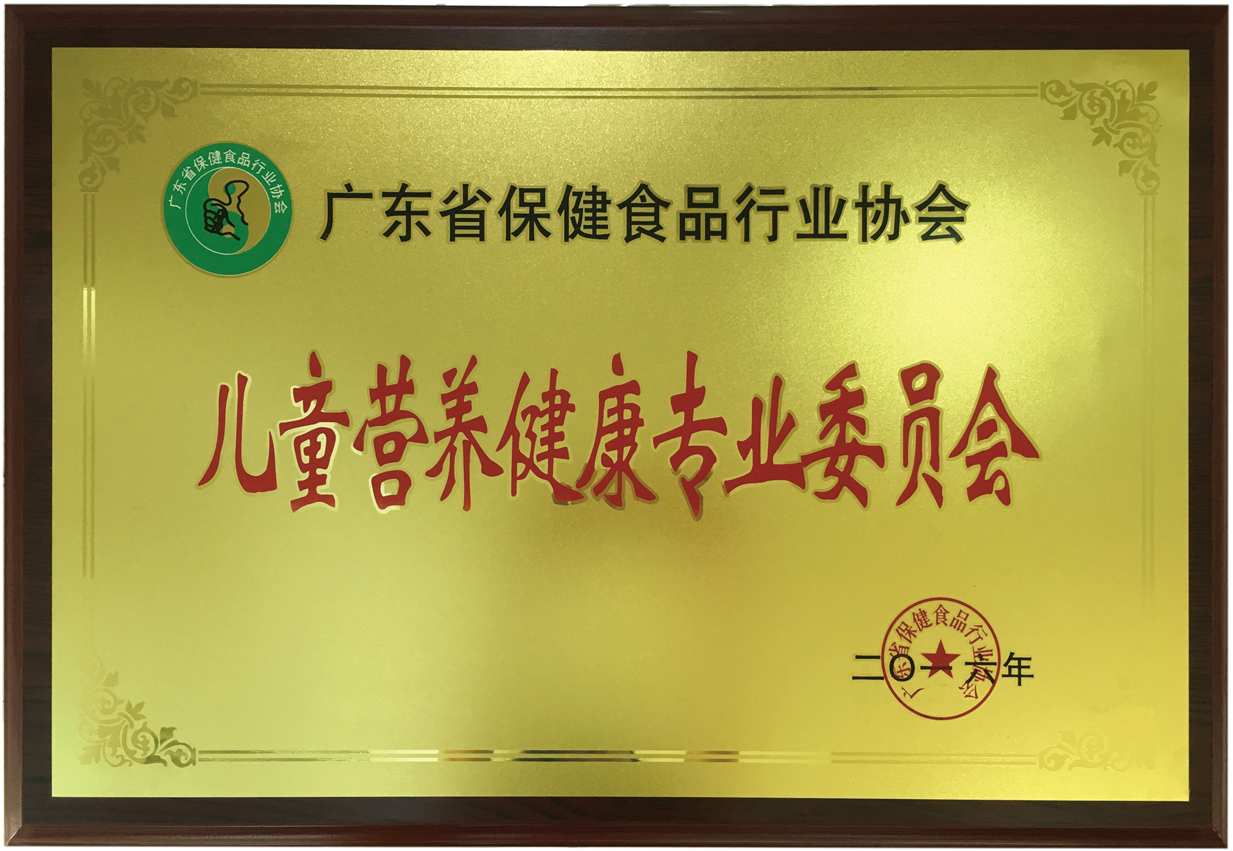 榮獲廣東省保健品行業(yè)協(xié)會(huì)兒童營養(yǎng)健康專業(yè)委員會(huì)稱號(hào)